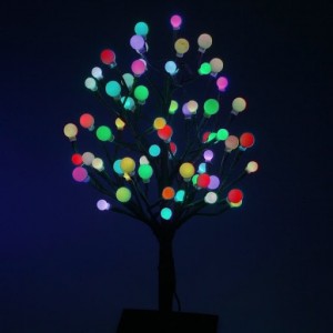 Новогоднее декоративное светящееся дерево с шариками 160 см, RGB, Led 28, 46 см Новогоднее декоративное светящееся дерево с шариками 160 см, RGB, Led 28, 46 см