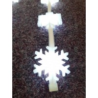 Шторка снежинок 013, 30 LED,  3×1 м