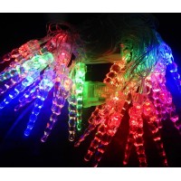 Гирлянда Сосульки витые LED 28 мульти 