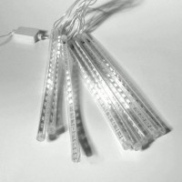 Гирлянда Падающая звезда 20 см белая 8 шт