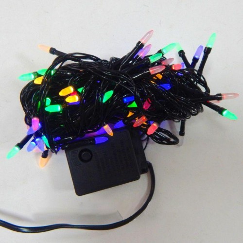 Гирлянда светодиодная LED 100 1-44 RGB, черный провод семечка перламутр