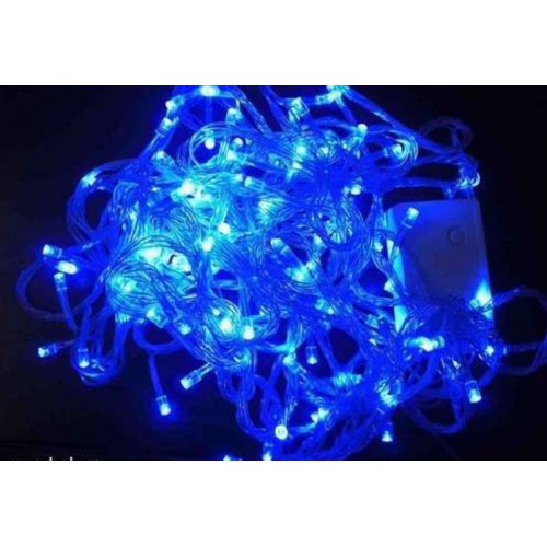 Гирлянда Нить LED 100 голубой, прозрачный провод