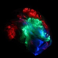 Гирлянда сетка LED 2240 RGB, прозрачный провод