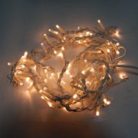 Гирлянда Уличная Бахрома LED 100 тёплый белый, белый провод