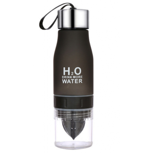 Бутылка ЧЕРНАЯ H2O Water Bottle 650 мл № B70 (50)
