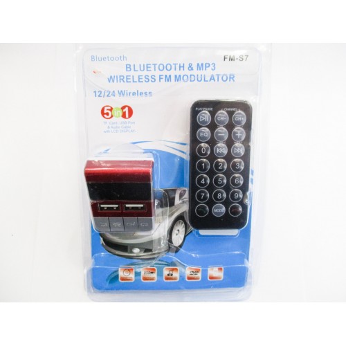 Авто модулятор Bluetooth & MP3 Wireless FM Modulator FM-S7 (20)