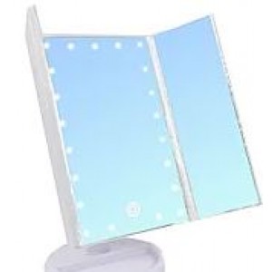 Тройное зеркало БЕЛОЕ со станями Led miror (24) Тройное зеркало БЕЛОЕ со станями Led miror (24)