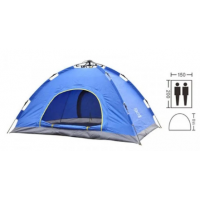 Палатка автоматическая 2-х местная СИНЯЯ (20)