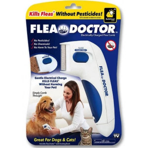 Электрическая расческа для животных Flea Doctor с функцией уничтожения блох (150)