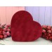 Бархатная коробка в форме сердца "Velvet" красная 3 шт.