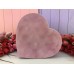 Бархатная коробка в форме сердца "Velvet" розовая 3 шт.