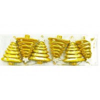 Елочная игрушка "Елка со звездой", 95 мм