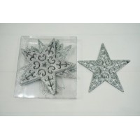 Елочные игрушки (Звезда в блестках)