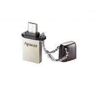 Флешка usb flash 2.0 Apacer AH175 Dual OTG 32Gb black