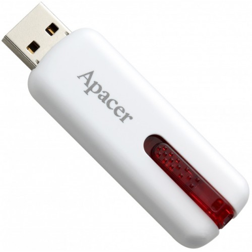 Флешка USB 2.0 Apacer AH326 16Gb white