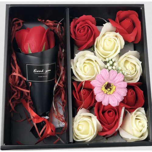 Подарочный набор мыла из роз XY19-80 с розой
