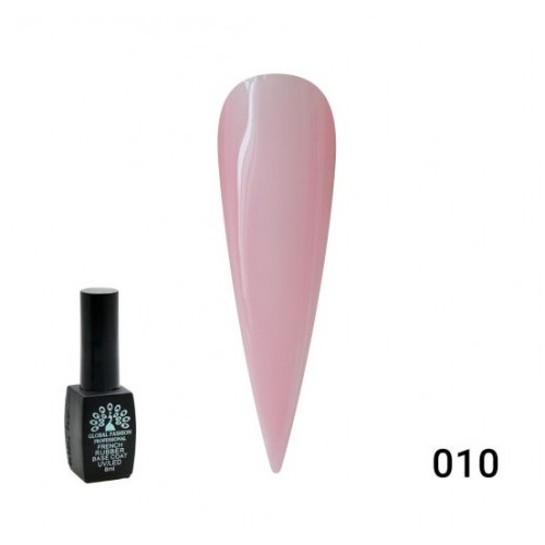 Каучуковая база для гель лака френч 8 мл 010