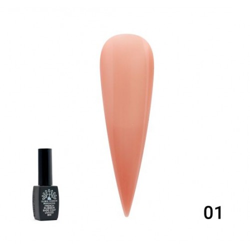 Каучуковая база для гель лака френч 8 мл 01