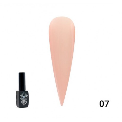 Каучуковая база для гель лака френч 8 мл 07