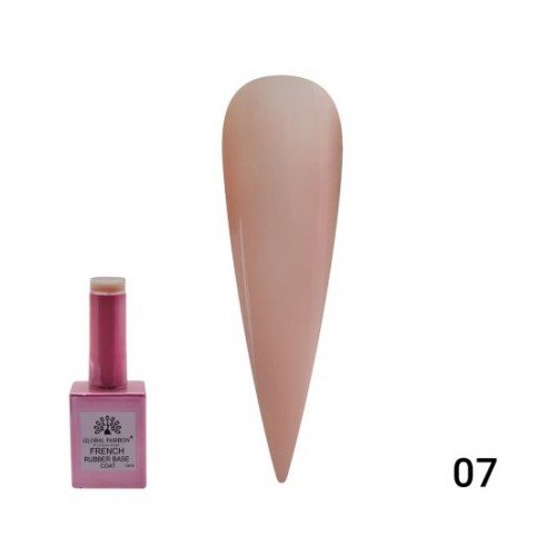 Каучуковая база для гель лака френч, Rubber Base Coat French, 15 мл 07