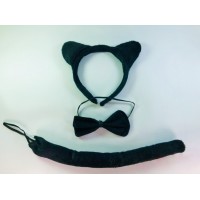 Комплект кошки черный 3 в 1
