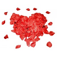 Конфетти Лепестки роз тканевые красные 0,5 кг