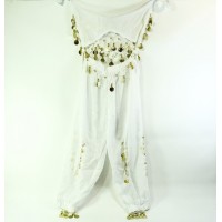 Костюм восточной танцовщицы белый