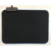 Коврик для мышки RGB S-350 (25x35x0.3) ЧЕРНЫЙ с подсветкой (в коробке)