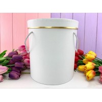 Круглая коробка "7 шт" белая