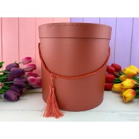 Круглая коробка "Matte" красная 3 шт.