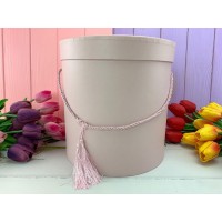 Круглая коробка "Matte" розовая 3 шт.