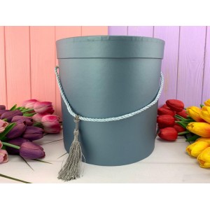 Круглая коробка "Matte" синяя 3 шт. Круглая коробка "Matte" синяя 3 шт.