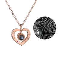 Кулон I love you на 100 мовах світу (золото)