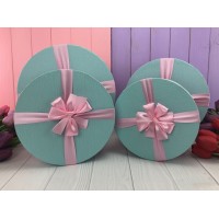 Мятная круглая подарочная коробка "Appetite" 4 шт.