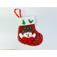 Носок со снеговиком