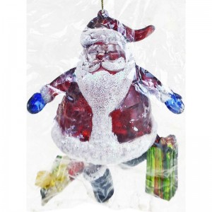 Новогоднее украшение "Дед Мороз с подарками", 110 мм Новогоднее украшение "Дед Мороз с подарками", 110 мм