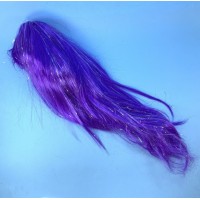 Парик блестящий фиолетовый
