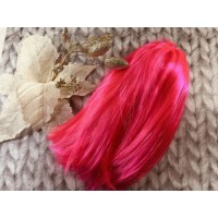 Парик Каре ярко-розовый