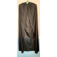 Плащ черный с капюшоном