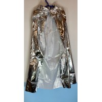Плащ "Парча" серебряный