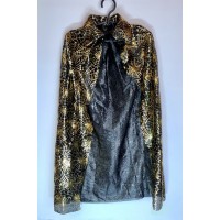 Плащ с паутиной золотой