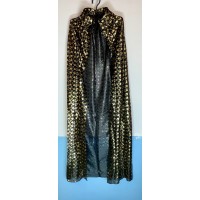 Плащ золотой с черепами