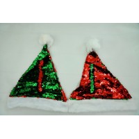 Шапка Деда Мороза (двухцветные блестки)