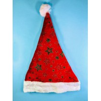 Шапка Деда-Мороза с узорами микс