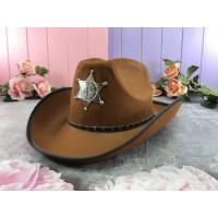 Шляпа «Шериф» светло-коричневый