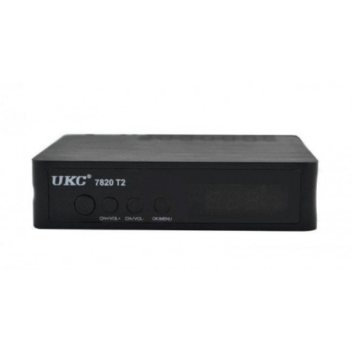 Тюнер цифровой UKC DVB-T2 7820 с поддержкой wi-fi адаптера
