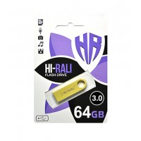 Флешка usb flash 3.0 Hi-Rali 64GB Shuttle series Gold