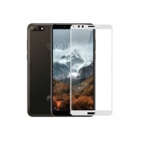 Защитное стекло Full Glue для Huawei Y7 Prime 2018 (в картонной упаковке)- черный