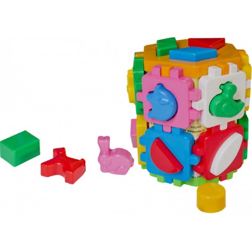 Іграшка куб Розумний малюк 1+1