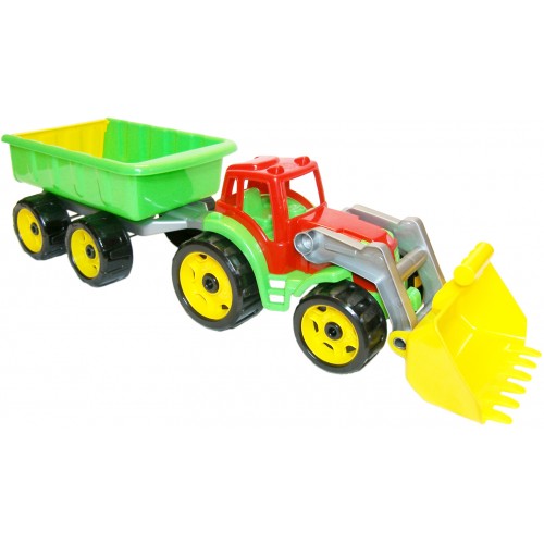Іграшка Трактор з ковшем і причепом, арт. 3688